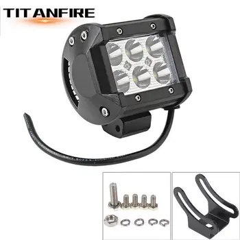 

DS Car Led Work Light Bar Motorcycle Driving Truck 6inch 18W 4inch Off Road 12V 4000LM LED 4x4 4WD LED SUV ATV 6500K