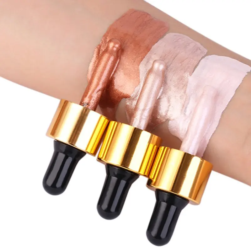 Hot New Liquid Highlighter Highlighter Cream Make Up Concealer Shimmer Face Glow Ultra-concentrated Illuminating Bronzing Drops