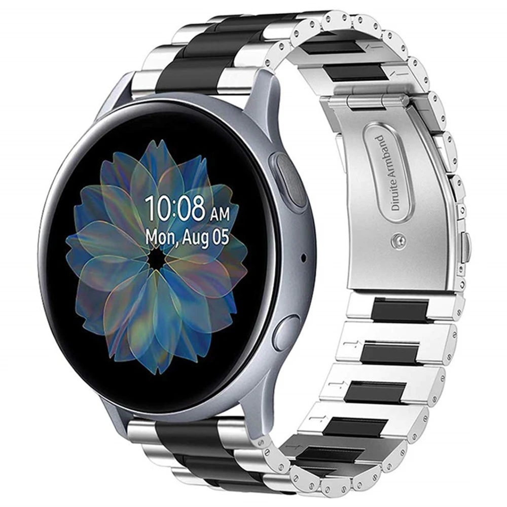 Металлический ремешок для Samsung Galaxy Watch Active 2 браслет galaxy watch 46 мм/gear s3 Frontier 40 мм 44 20 22
