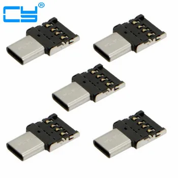 

5pcs/lot Ultra Mini Type-C USB type c USB-C to USB 2.0 OTG Adapter Connector for Tablet & USB Cable & Flash U Disk