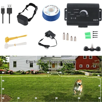 

Anti Barking Collar For Dog Stop Bark Dog Training Device Agility Dog Training Equipment Set Shock Electric Fence Fencing System