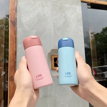

Fashion Creative Insulated Stainless Steel Bottle Mini Small Pocket Cup Korean-style Fresh Portable Water Cup for Men and Women