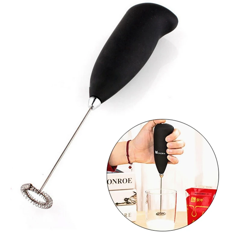 Milk Frother Drink Mixer for Coffee Cappuccino Matcha Mini Whisk Kitchen Utensils Cream Blender Battery Cooking Tool