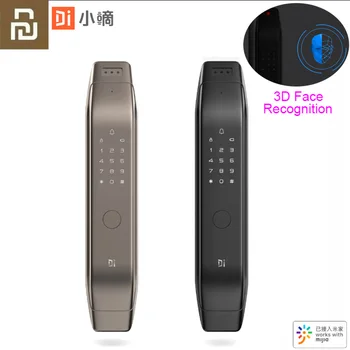 

2020 Youpin 3D Face Recognition Smart Lock Password Bluetooth Key Unlock Detect Alarm Work Mi Home App Control