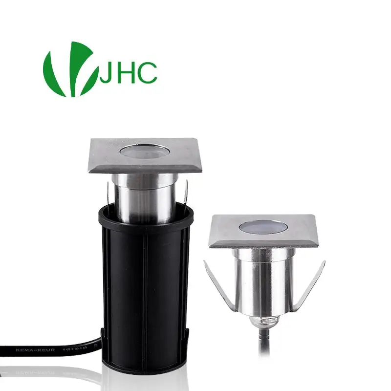 

Квадратный подземный светильник с RGB-фокусом, утопленный Точечный светильник, водонепроницаемый напольный настенный светодиодный светильник для сада, лестницы, 12 В, 3 Вт, 220 В