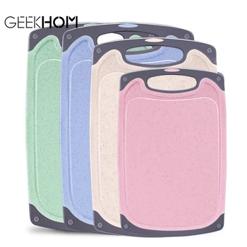 

Nonslip Plastic Chopping Board Blocks Table Mat Hanging Hole Ultra-Thinle Camping Fruit Vegetable Cutting Board Kitchen Tool