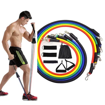 

11Pcs Resistance Bands Set Expander Yoga Exercise Fitness Rubber Tubes Band Stretch Training Gyms Workout Elastic Pull Rope 40P