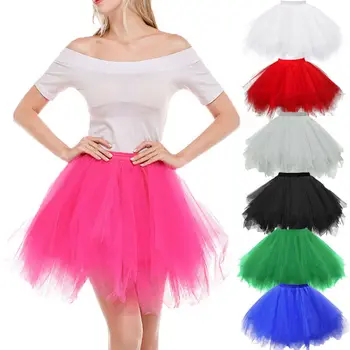 

Women Tulle Tutu Dance Ballet Skirt Casual Mesh Short Skirt