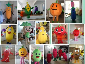 

Vegetables Theme Anime Cosplay Costumes Red Tomato Mascot Pepper Pumpkin Cabbage Corn Peanut Bean Potato Carnival Fancy Dress
