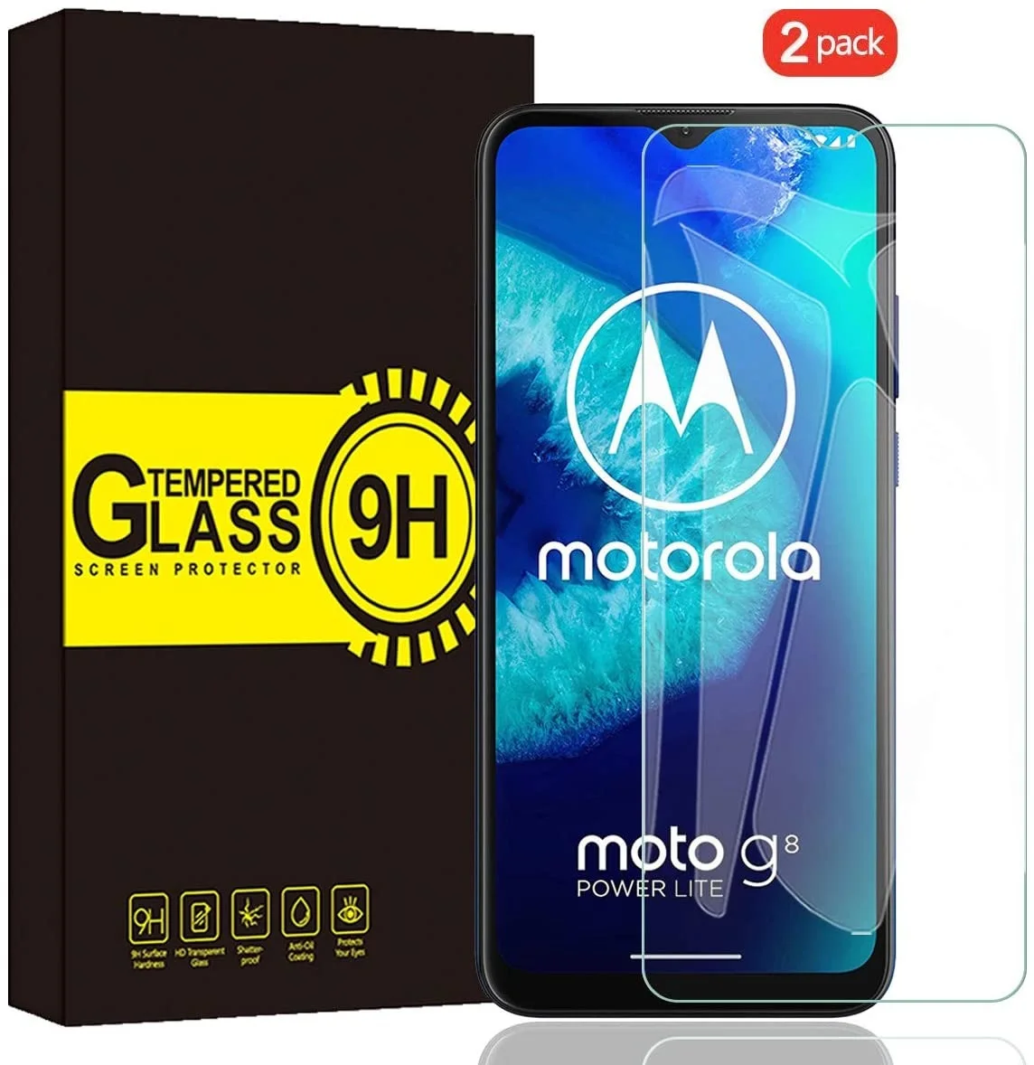 Vetro Temperato Per Motorola One Fusion Action Hyper Macro Vision Zoom Power Fusion + Plus Pellicola Protettiva Per Schermo