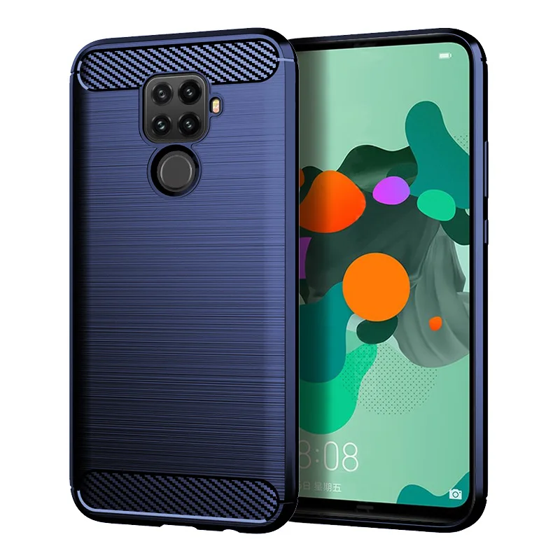 Чехол для huawei Nova 5i PRO, мягкий чехол из углеродного волокна для телефона Nova 5 5i, противоударный бампер, полная защита, силиконовый чехол