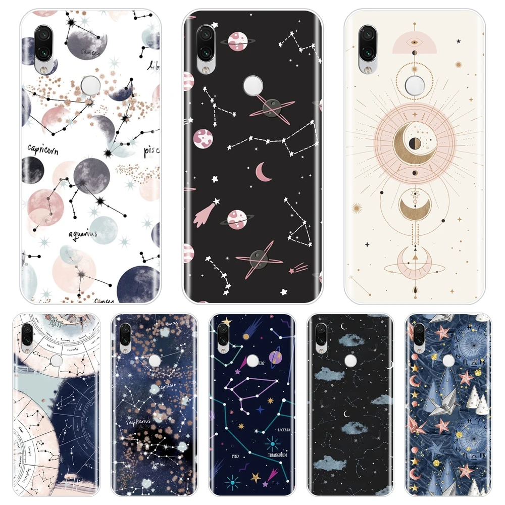 Задняя крышка с созвездиями для Xiaomi Redmi K20 PRO GO 7 7A Y2 Y3 силиконовый чехол телефона Note