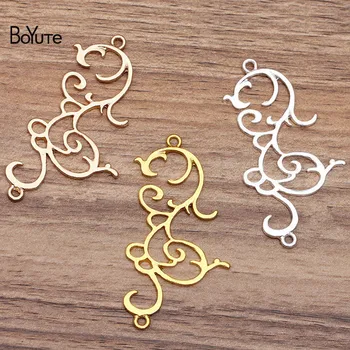 

BoYuTe Wholesale (20 Pieces/Lot) 37*64MM Metal Alloy Connector Charms Pendant Diy Hand Made Hair Jewelry Accessories