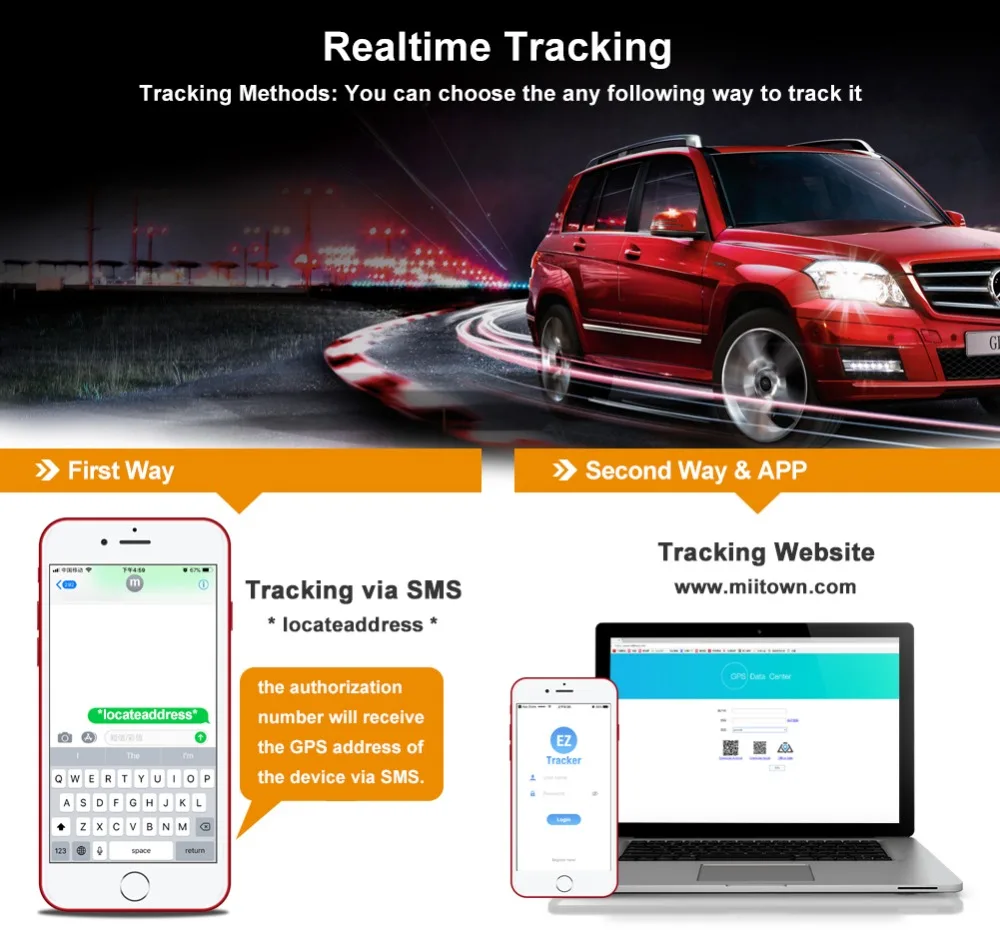 Prazata gps трекер автомобиля gps трекер Водонепроницаемый магнит gps локатор автомобиля долгое время ожидания SOS превышение скорости жизни PK TK905