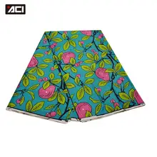 ACI африканская мода зеленый воск печати ткани швейные изделия ткани 6 ярдов/лот полиэстер ткань Африканский Анкара настоящий воск