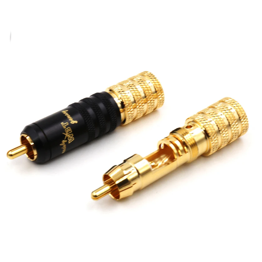 4 шт. WBT-0150 RCA штекер, Джек адаптер hifi штекер, rca разъем аудио штекер
