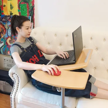 

Movable bedside table notebook computer table lazy man lifting desk on the bed simple small table simple folding table