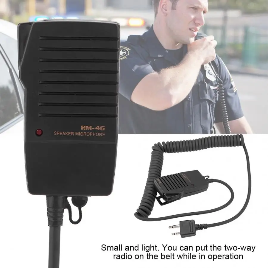 KTV HM-46 Handheld Speaker Micphone for ICOM IC-V8 V82 V85 IC-T2H T8A 2AT E90 W32A Radios studio microphone
