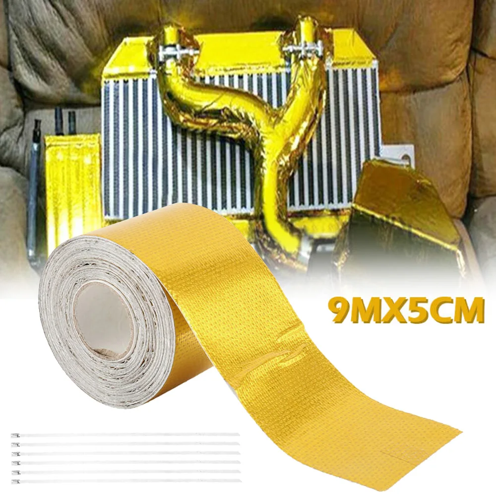 9mx5cm Heat Shield Wrap Straps Replacement Parts Accessories Reflective