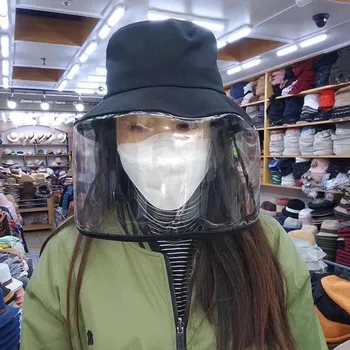 

Adjustable Size Dustproof Hat Fishing Cap Outdoor Cap Anti-spitting Hat Visor Hat Protection Face Neck Cover Protective Cap