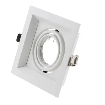 

Free ship 2pcs 360 Rotation GU10 Spotlight Fxitures Aluminum Led Trims Kits For Led Downlights