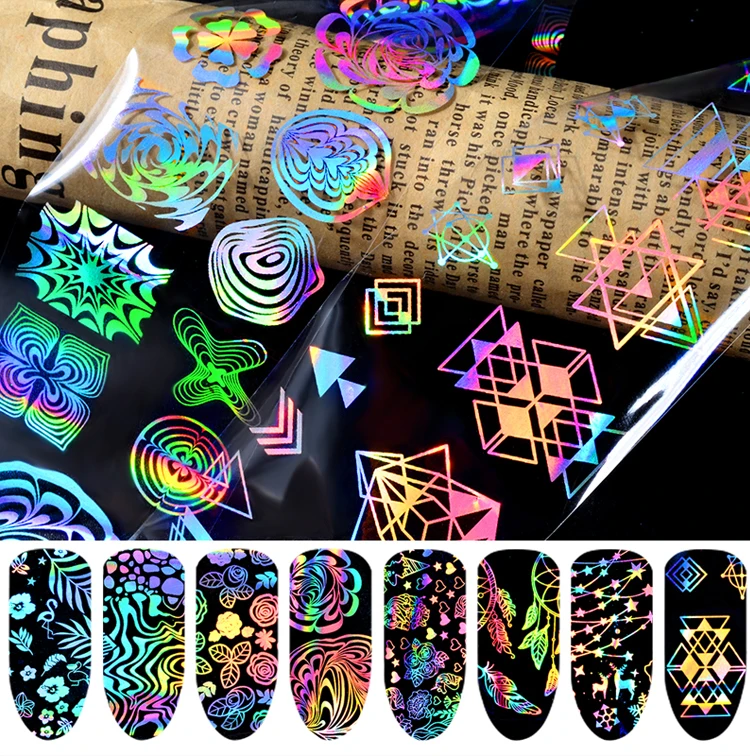 8 листов, 3D слайдер для ногтей, наклейки со звездами, блестящее украшение, переводная наклейка, сделай сам, цветные наклейки для ногтей, тату, маникюра