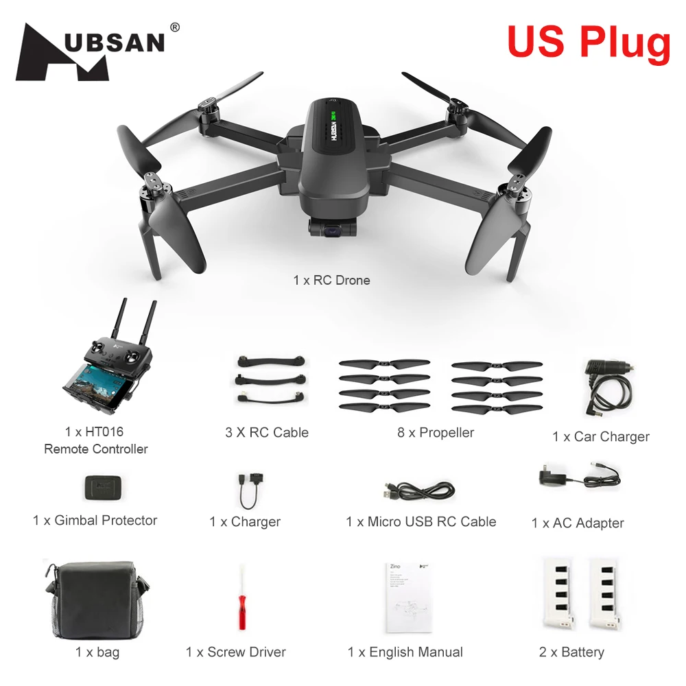 Белый Предпродажа; Hubsan ZINO PRO gps 5G Wi-Fi 4 км с видом от первого лица в формате 4K UHD, Камера 3-осевому гидростабилизатору Сфера панорамы RC Дрон Квадрокоптер RTF - Цвет: Белый