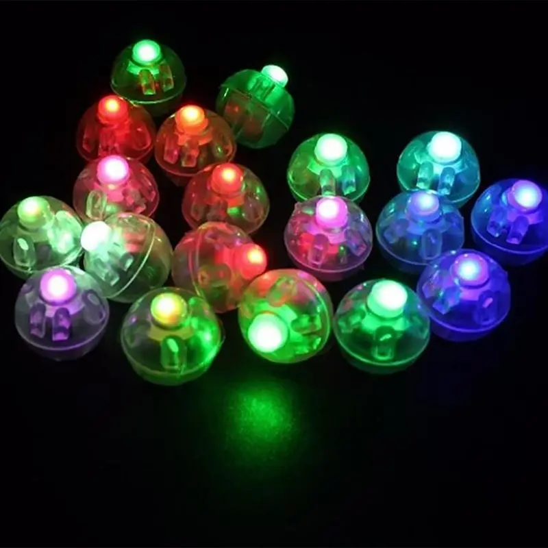 

10 Pcs/set Mini LED Light Ball Lamp For Balloon Lantern Birthday Parties Decor Kids Glow in the Dark Toys