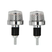 2 шт. Светодиодный индикатор для мотоцикла, заглушка для рукоятки, сигнальный светильник, лампы для мотоцикла Suzuki
