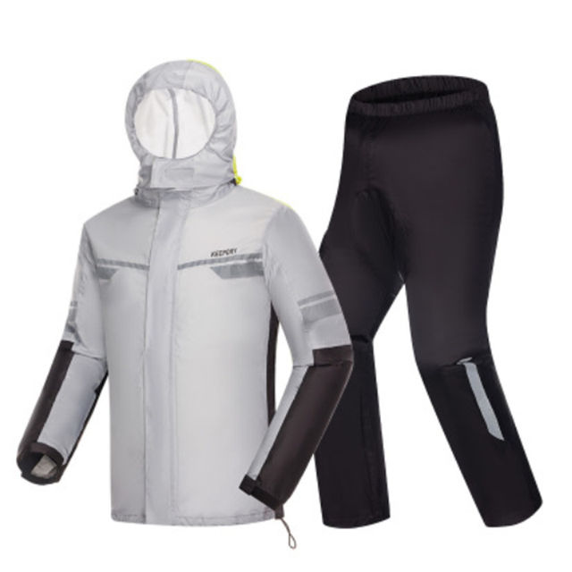 Men’s Fashion Sports Raincoat Waterproof Motorcycle Raincoat Suit Light Rain Jacket
