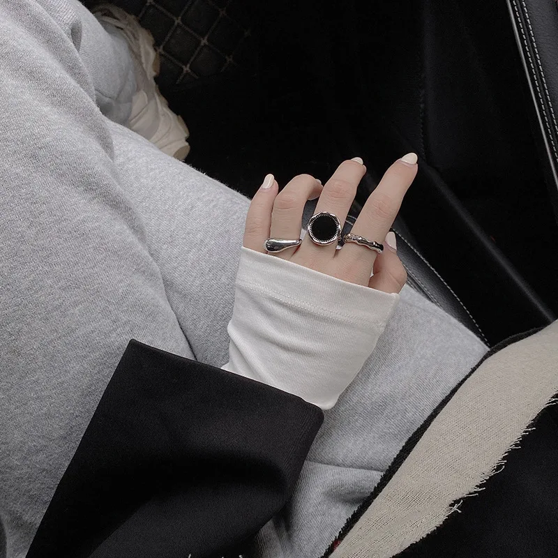 Silver Color Finger Rings New Fashion Creative Irregular Geometric Handmade Birthday Party Jewelry Gift For Women silver ring silver rings