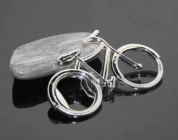 100pcs Cute Fashionable Bike Bicycle Metal Beer Bottle Opener Keychain Key Rings for Bike Lover Biker Creative Gift