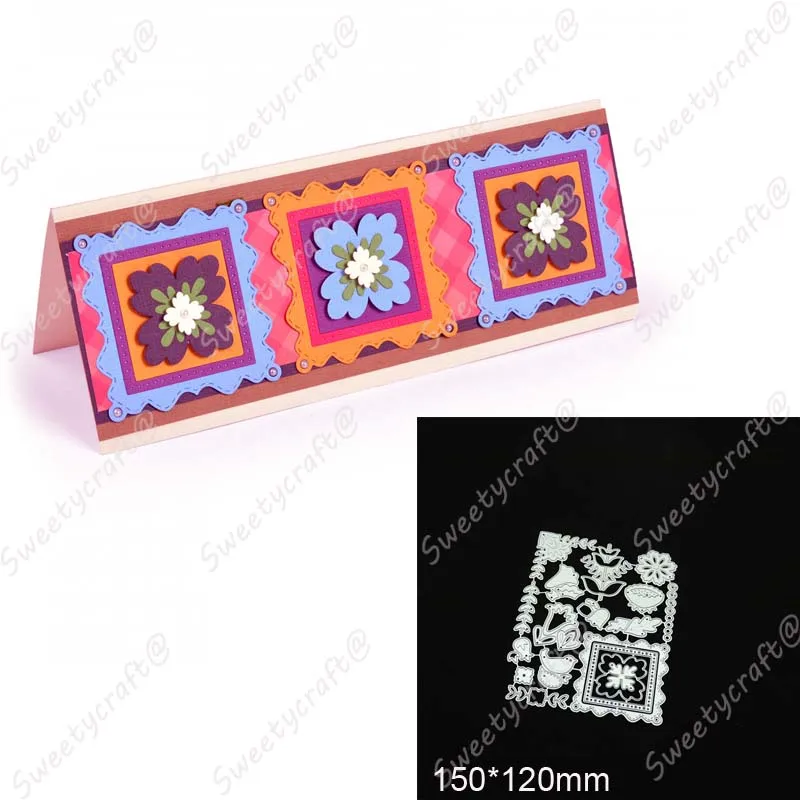 Stitch Frame Flower Cutting Die