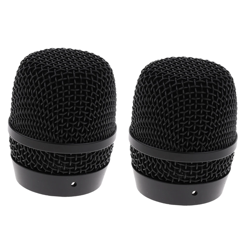 

Practical 2pcs Microphone Grille Ball Heads DIY Rust-resistant for BBS Wireless Mic Accessory