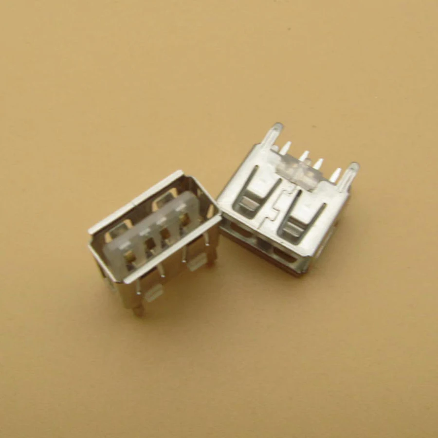 200 шт. материнская плата для ноутбука micro 2,0 USB 4pin 4 pin DC белый Тип плоский угол 180 градусов Женский Разъем для печатной платы разъем