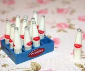 1 set drink 1/12 масштаб ролевые игры миниатюрный кукольный домик супермаркет магазин кукла еда напиток Декор Аксессуары игрушка - Цвет: 1 set drink