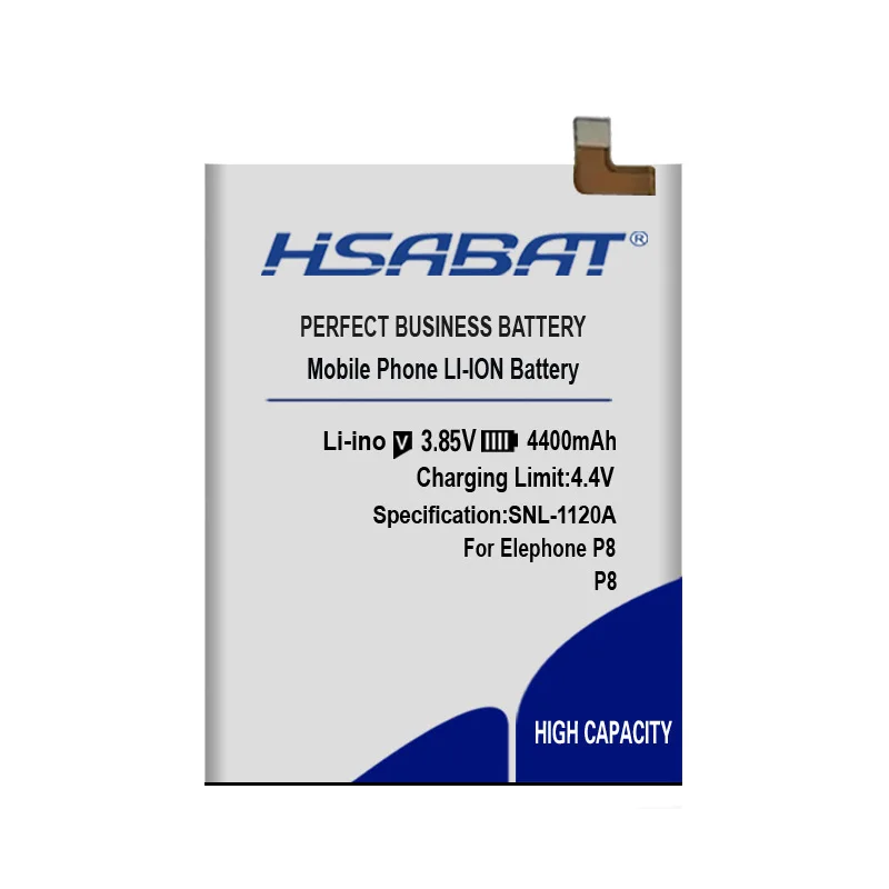 HSABAT P8 4400 мА/ч, Батарея для Elephone P8 батареи
