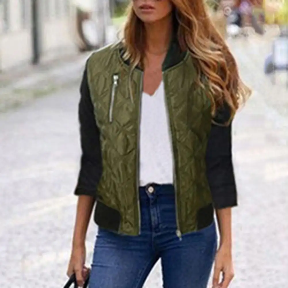 2020 женские куртки пальто осень длинный рукав на молнии базовое зимняя утолщенная