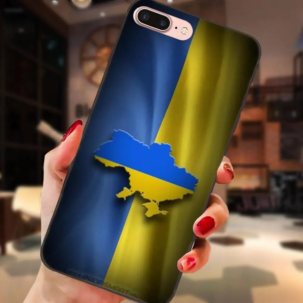 Горячая модный дизайн чехол мкА флаг Украины для Apple iPhone 4 4S 5 5S SE 6 6S 7 8 Plus X XS Max XR