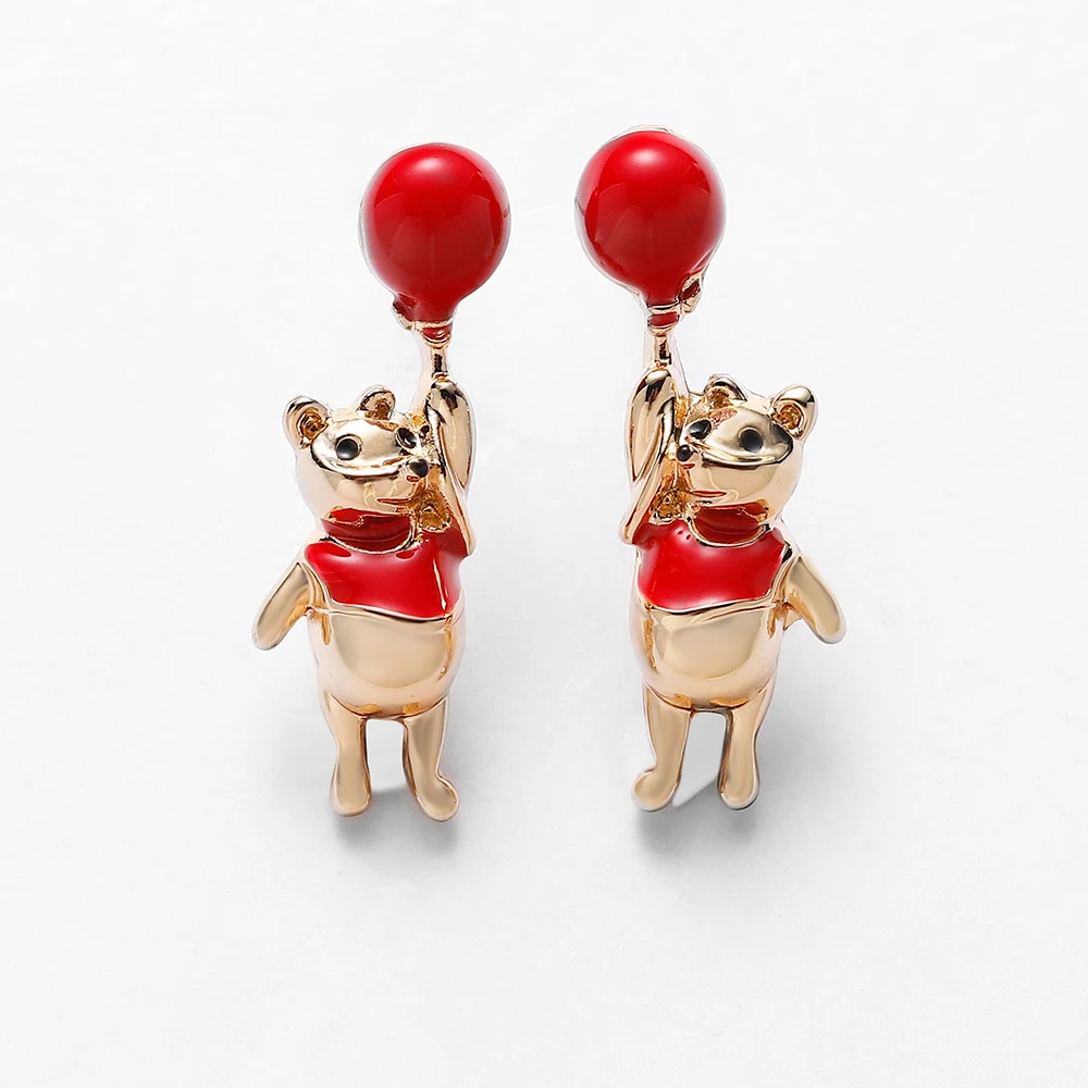 С Винни-пухом для м/ф Винни-Пуха и длинные висячие серьги с подвеской женщин в