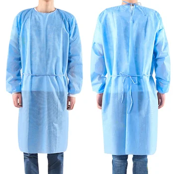 

10Pcs/set Disposable Isolation Clothes Non-woven Dust-proof Protection Suit solation Gown Set for Adult