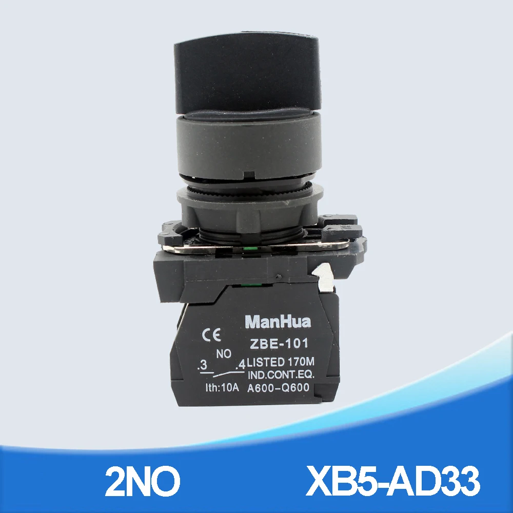 

ManHua XB5-AD33 3position rotary switch knob selector switch 2NO