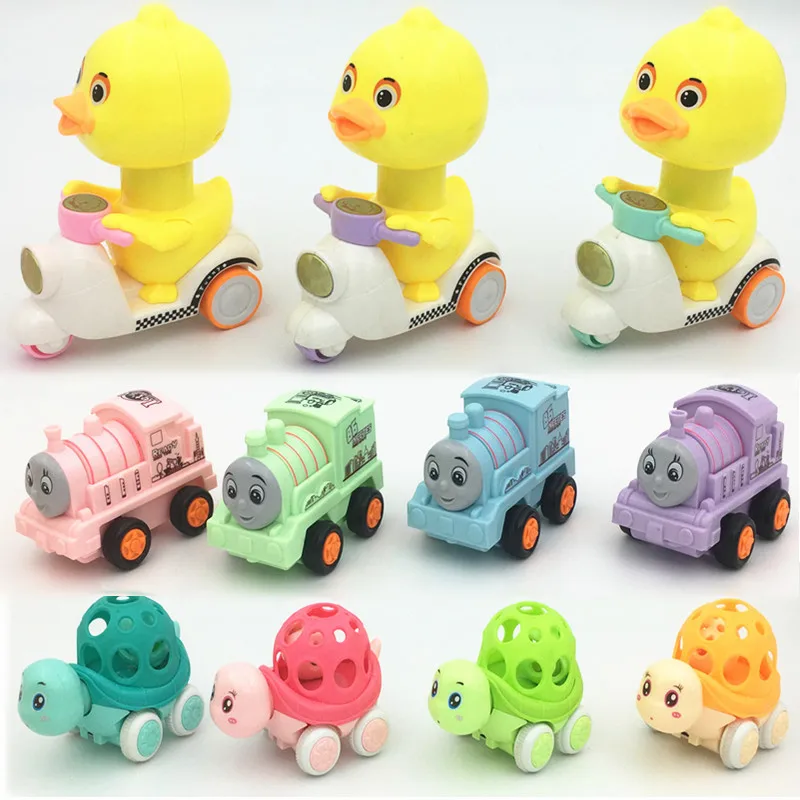 

Toy Car-Small Yellow Duck Shaking Voice Network Red Cycling Small Yellow Duck Boy Press Baby Animal Car 10 Yuan Car