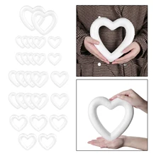 

2/5/10x Modelling Polystyrene Styrofoam Foam Ball Heart Foam Crafts for Wedding