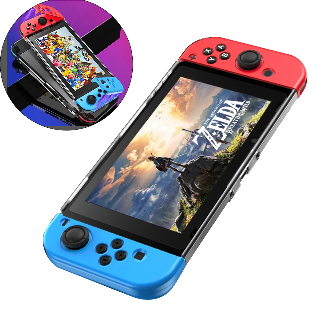 Магнитный Жесткий Чехол для геймпада из ПК для nintendo Switch NS Съемная оболочка игровой контроллер аксессуары с подставкой для nintendo Switch