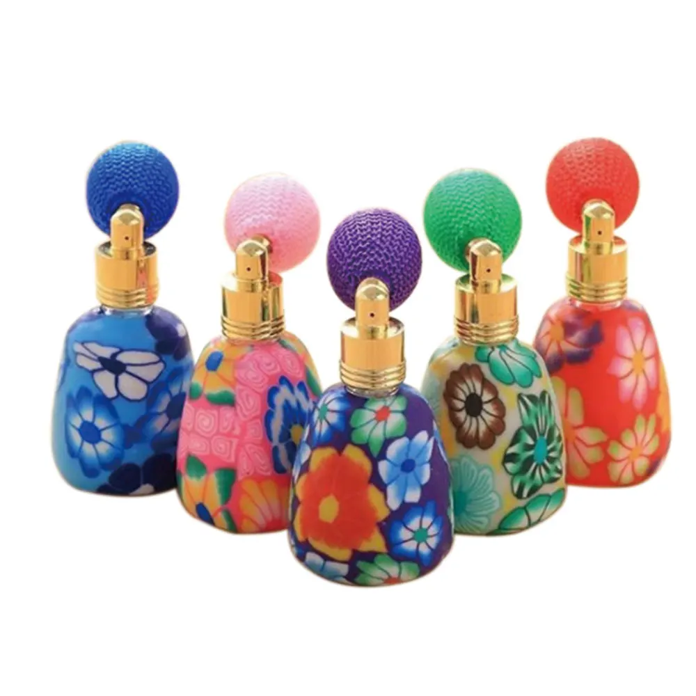 

1Pcs Portable Travel Size 13ml Empty Perfume Bottles Polymer Clay Atomizer Spray Fragrance Gasbag Essential Refillable Bottle