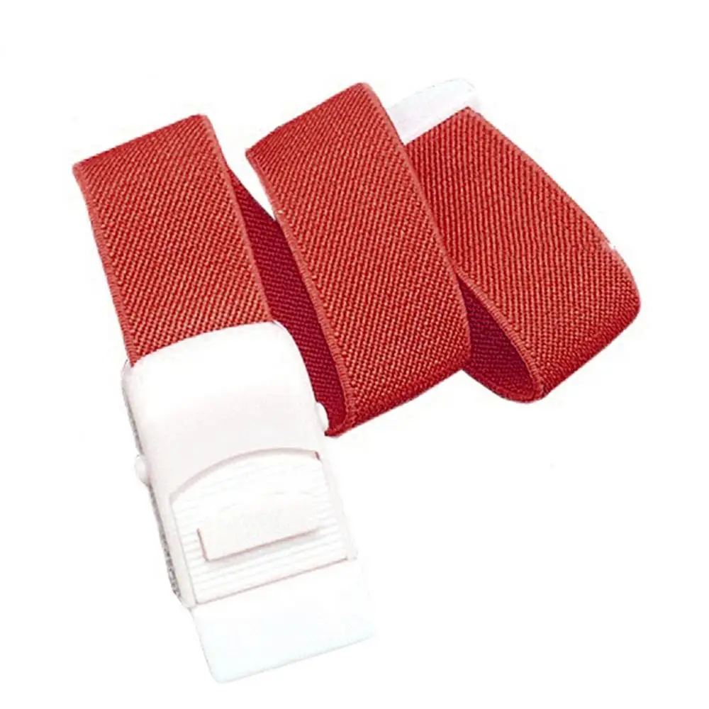 ABS оснастки жгут быстрый выпуск медицинская пряжка ремня безопасности регулируемый портативный ленты наружные первые аксессуары помощь - Цвет: Красный