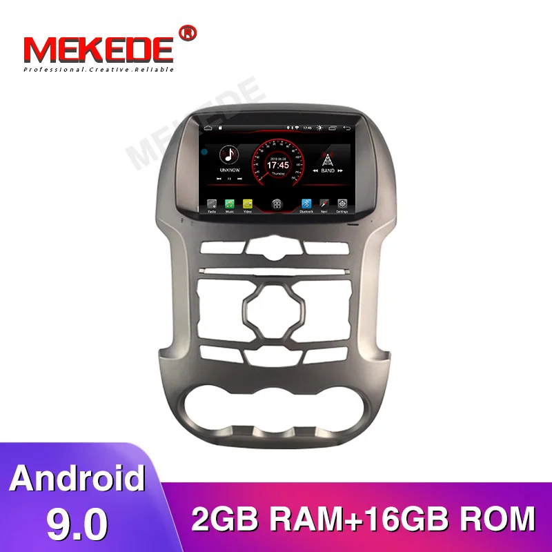 MEKEDE HD 2G+ 16G Android 9,0 автомобильный dvd-плеер для Ford Ranger 2011- Мультимедиа gps навигация 2 Din Автомобильный Радио Аудио