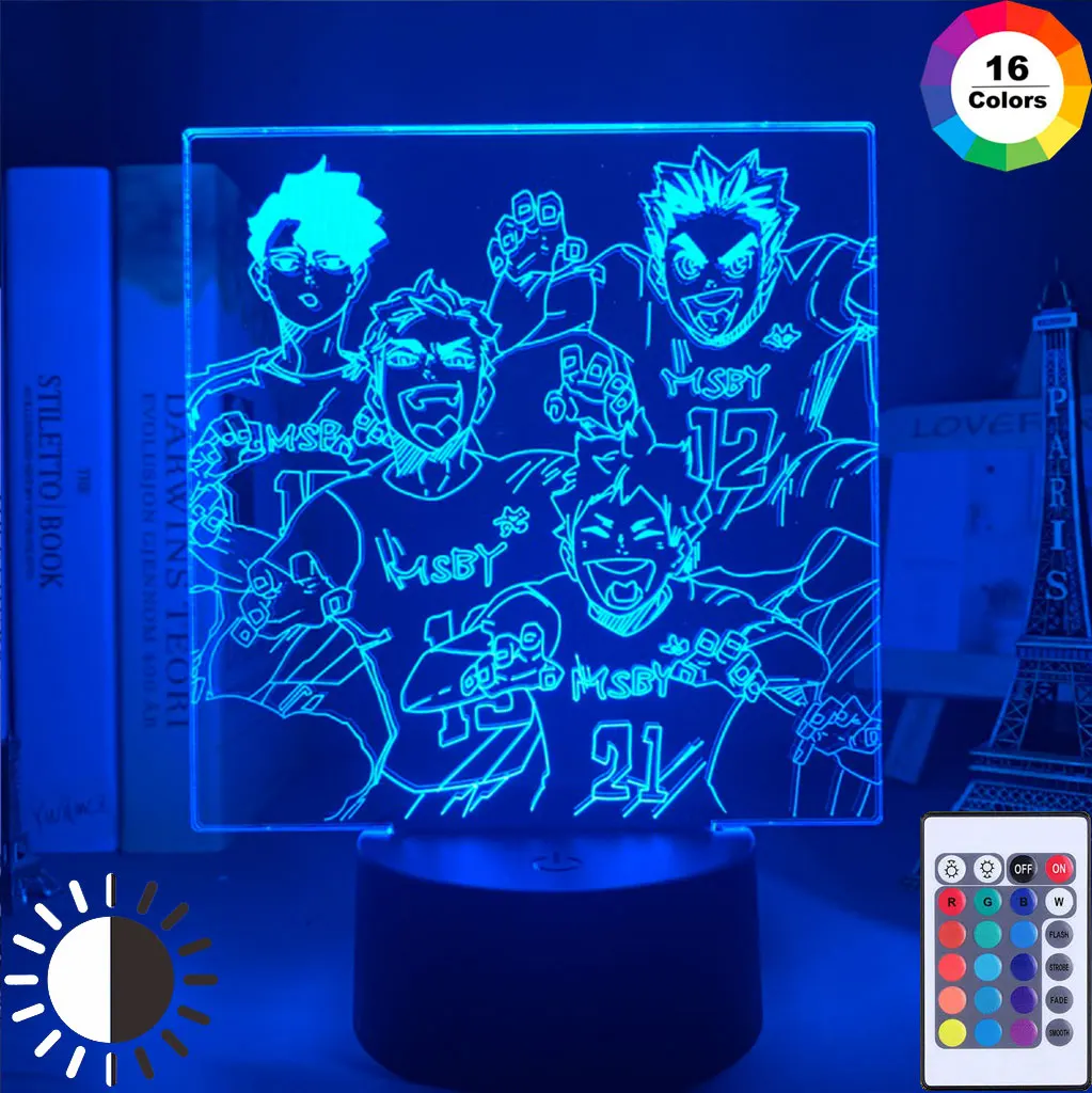 3D лампа Аниме Драконий жемчуг кошма светильник для детей Украшения в спальню Ночной подарок на день