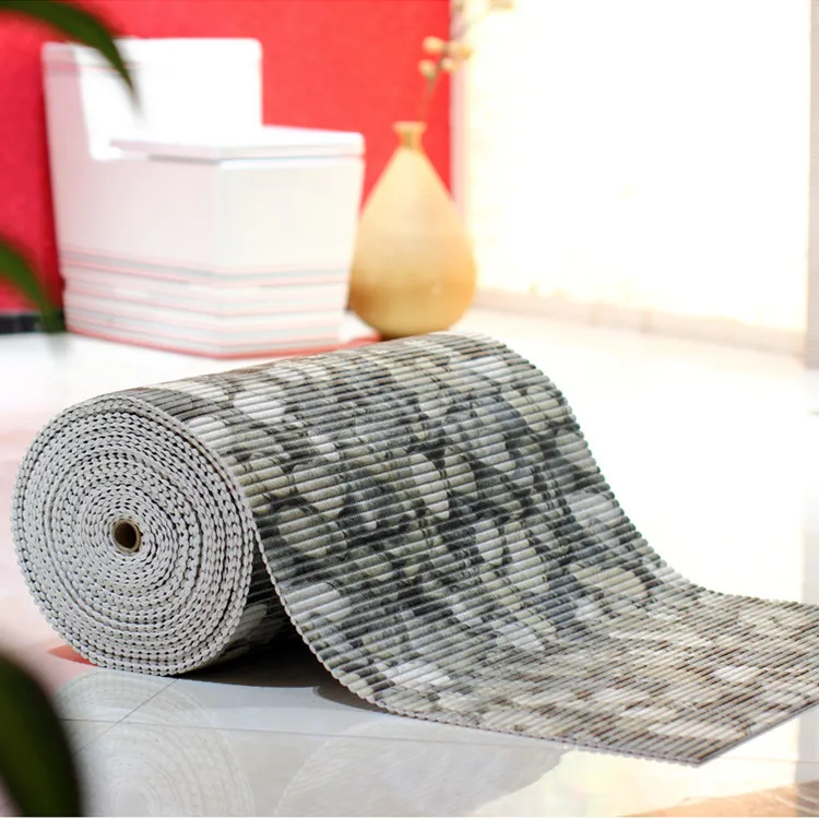 

Cobble PVC Mat Thick Slip Mat Toilet Waterproof Shower Rug Rectangular Rug Sub-Customizable Wholesale